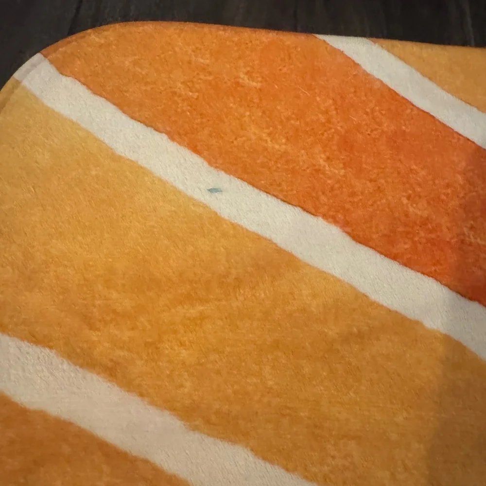 Orange and White Sunburst Tapestry
